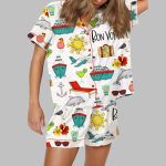 Bon Voyage Cruise Satin Pajama Set