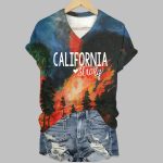 California Strong Print 3D Shirt
