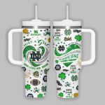 Notre Dame Who Loves Her Irishs Tumbler