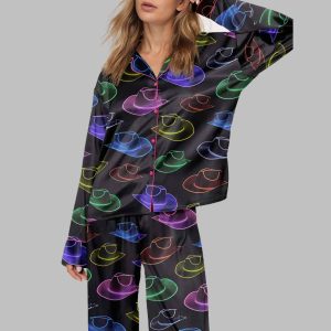 Cowgirl Hat Party Satin Pajama Set
