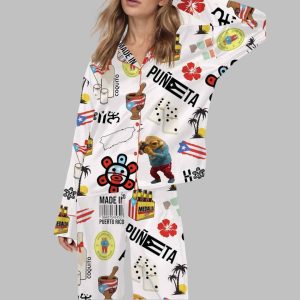 Puerto Rico Satin Pajama Set