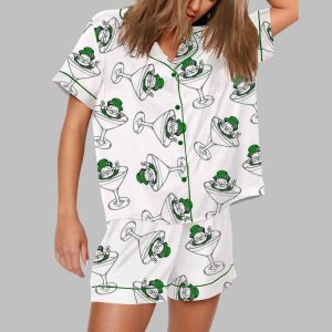 St Patricks Day Martini Pajama Set