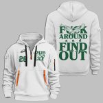 Bird Gang Fly Eagles Fly Football Quater Zip Hoodie