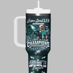 Eagles Super Bowl LIX Champions 2025 Stanley Tumbler