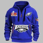 Eagles Super Bowl Quarter Zip Hoodie