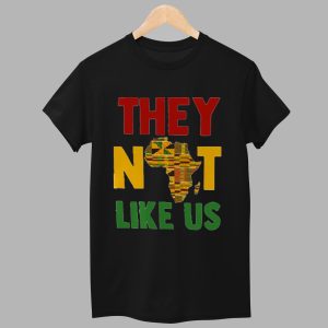 Africa Map They Not Like Us Shirt 1