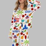 Puerto Rico Vacation Satin Pajama Set