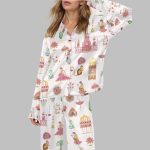 Royal Rajasthan Watercolor India Satin Pajama Set