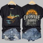 West Virginia Strong Take Me Home Country Roads Print Shirt