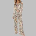 Wildflower Garden Floral Satin Pajama Set