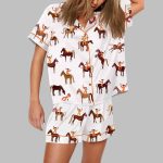 Gangstas Paradise Cowboys Horses Rodeo Pajama Set