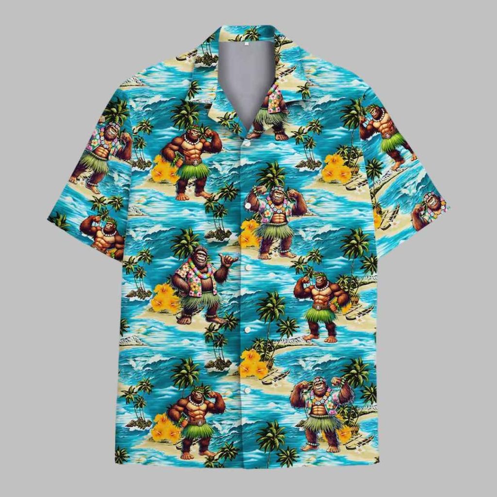 Bigfoot Sasquatch Hawaiian Shirt 2