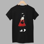 Black Girl In Red Dress Art Print Casual Shirt