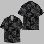 Black Skull Hawaiian Shirt