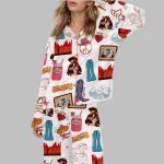 Country Music Cowgirl Satin Pajama Set
