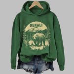 Denali Alaska Est 1917 Print Sweatshirt