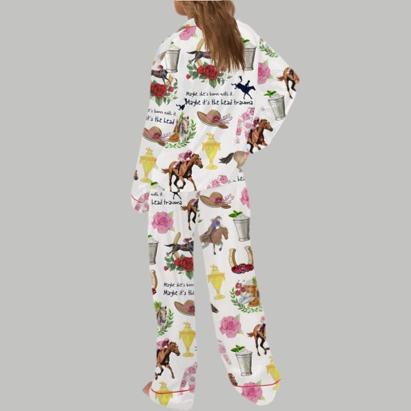 Derby Day Party Satin Pajama Set 3