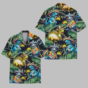 Taco Dinosaur Hawaiian Shirt 1