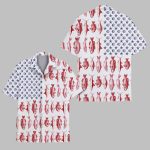 Fish American Flag Hawaiian Shirt