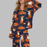Fox Satin Pajama Set