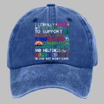 I Literally Want My Tax Dollars To Support National Parks Science Education Baseball Cap