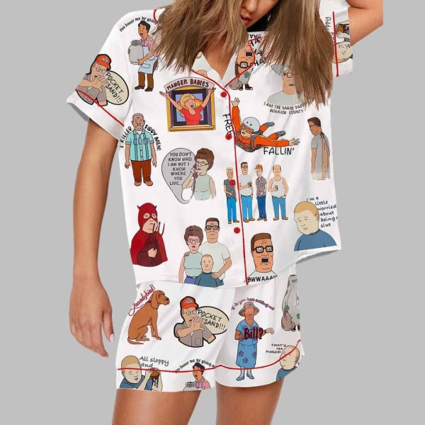 King of the Hill Cartoon Print Pajama Set 1