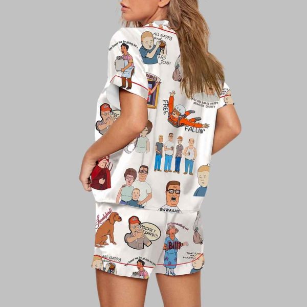 King of the Hill Cartoon Print Pajama Set 3