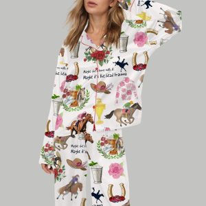 Derby Day Party Satin Pajama Set 1