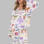 Louisiana Preppy Girl Satin Pajama Set