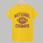 Matt Drinkall Central Michigan National 1974 Champs Shirt