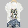 Retro Flowers 86 47 Print T Shirt 3