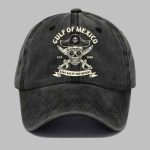 Retro Gulf Of Mexico Est 1550 Stay Salty And Resist Printed Baseball Cap