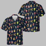 Skull Cocktail Tiki Hawaiian Shirt