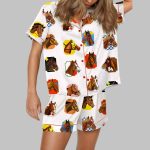 Triple Crown Champions Horses Satin Pajama Set