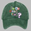 Unisex Distressed Washed Cotton Is He Dead Yet Cap 4