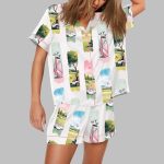 Watercolor Golf Brush Stroke Golf Lover Masters Golf Pajama Set