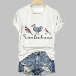 Women's Animal FDT Flicker Dodo Titmouse Print T-Shirt