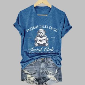 FoxTrot Delta Tango Social Club Only You Can Prevent Fascism 86 47 EST 2025 Shirt 1