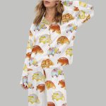 Bread Manatee Silky Satin Pajama Set