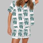 Hands Off Protest Print Pajama Set