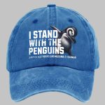 I Stand With The Penguins Justice For Heard And McDonald Islands Print Baseball Cap