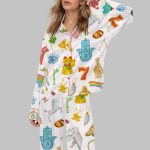 Lucky You Silky Satin Pajama Set