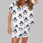 Resist Penguin Activism Flippers Up Pajama Set