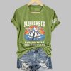 Retro Flippers Up I Stand With The Penguins Resist Tariffs Print T Shirt 3