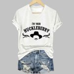 Retro I'm Your Huckleberry Print T-Shirt