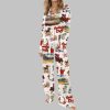 Retro Kentucky Derby Silky Satin Pajama Set 3