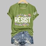 Retro Resist Not My President Not My Voice Not My Values Not My Beliefs Print T-Shirt