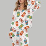 Soda Cans Silky Satin Pajama Set