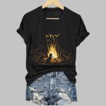Women's FDT Cat Print Casual T-Shirt