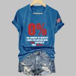 0% The Amount Of Respect I Have For Anyone Who Still Supports This Moron Shirt